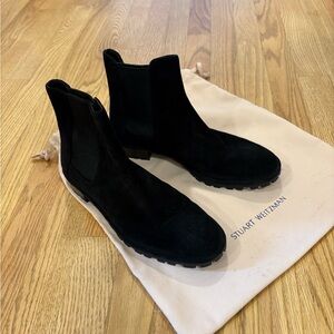 Stuart Weitzman Black Ankle Booties